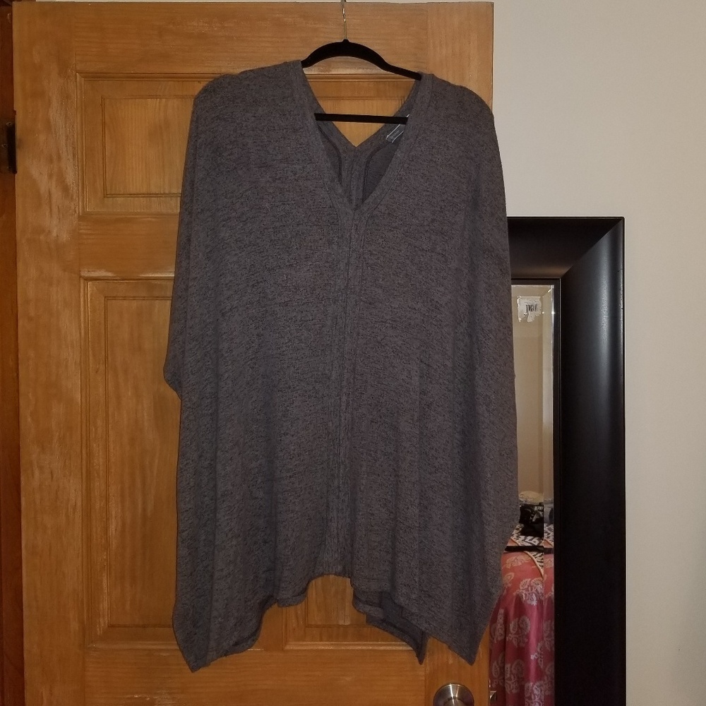 Gray Comfy Tunic/Shawl by Cherish